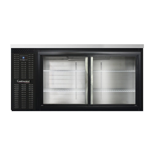Continental BB69SNSGD Back Bar Cabinet, Refrigerated