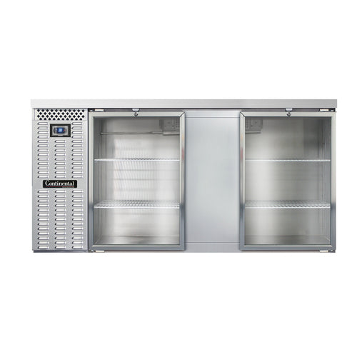 Continental BB69SNSSGD Back Bar Cabinet, Refrigerated