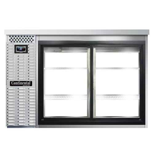 Continental BB50NSSSGDPT Back Bar Cabinet, Refrigerated, Pass-Thru
