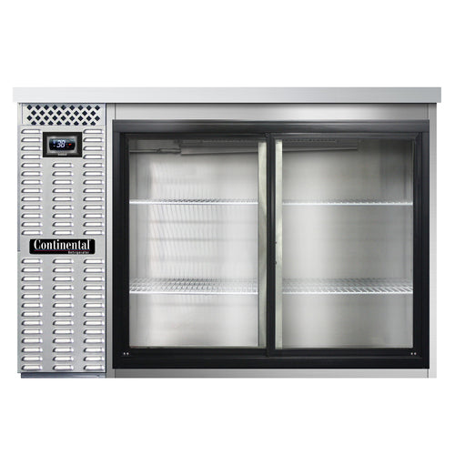Continental BB50NSSSGD Back Bar Cabinet, Refrigerated