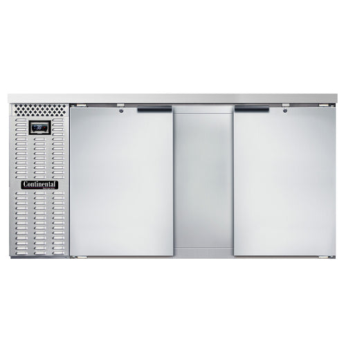 Continental BB69NSS Back Bar Cabinet, Refrigerated