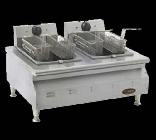 Eagle Group CLEF102-240-X Fryer, Electric, Countertop, Split Pot