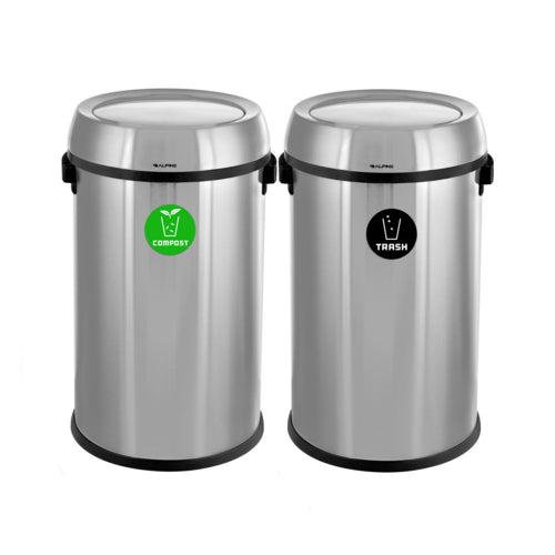 Alpine ALP470-65L-1-CO-T Trash Receptacle, Indoor