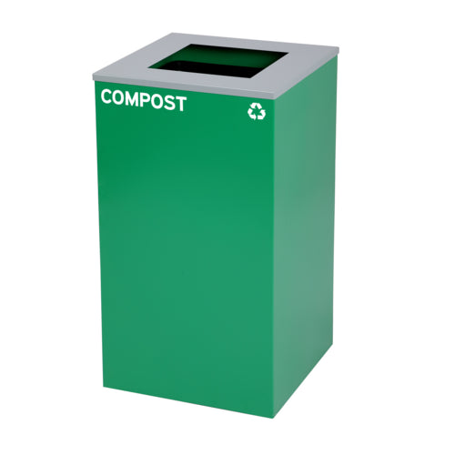 Alpine ALP4450-KIT-GRN-S-COM Recycling Receptacle / Container, Metal