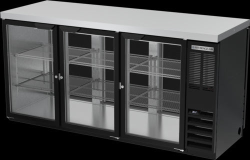 Beverage Air BB72HC-1-G-PT-B-27 Back Bar Cabinet, Refrigerated, Pass-Thru