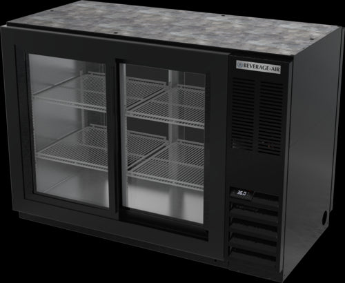 Beverage Air BB48HC-1-GS-F-PT-B Back Bar Cabinet, Refrigerated, Pass-Thru