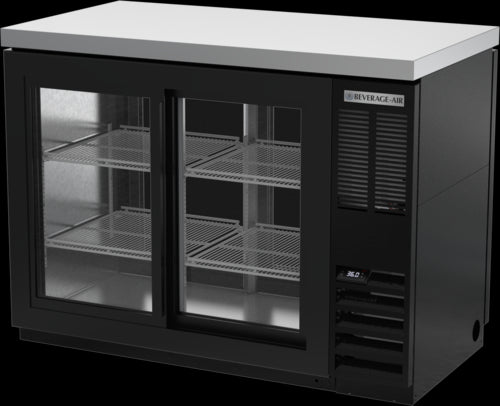 Beverage Air BB48HC-1-GS-F-PT-B-27 Back Bar Cabinet, Refrigerated, Pass-Thru
