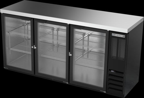 Beverage Air BB72HC-1-FG-B-27 Back Bar Cabinet, Refrigerated