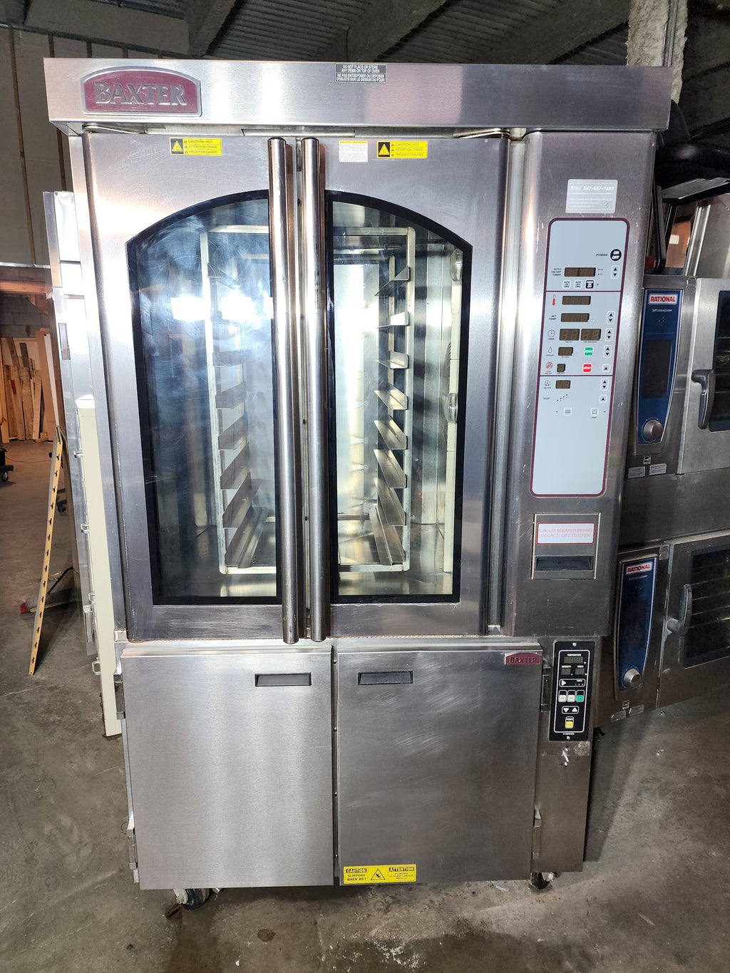 Used Baxter OV310E Electric Rotating Rack Oven - 208v/3ph with proofer (2017)