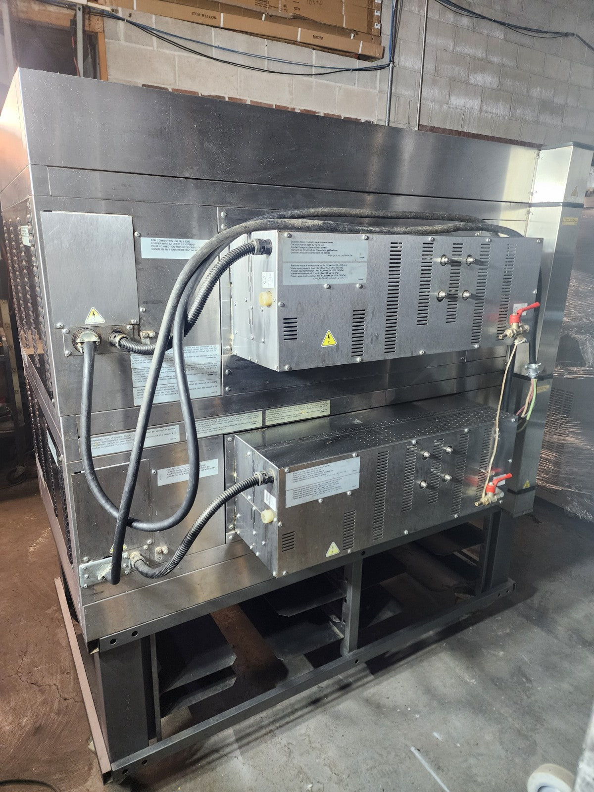 Moretti Forni pizza oven P120E B Electric Double Deck Oven with Stand - 208V,