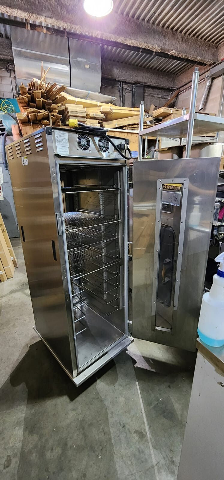 Cres Cor  MODEL: H-138-NPS-36CMQLRS Full Height Insulated Mobile Heated Cabinet