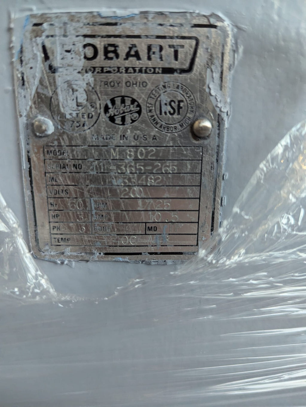 Hobart mixer 80Qt m802