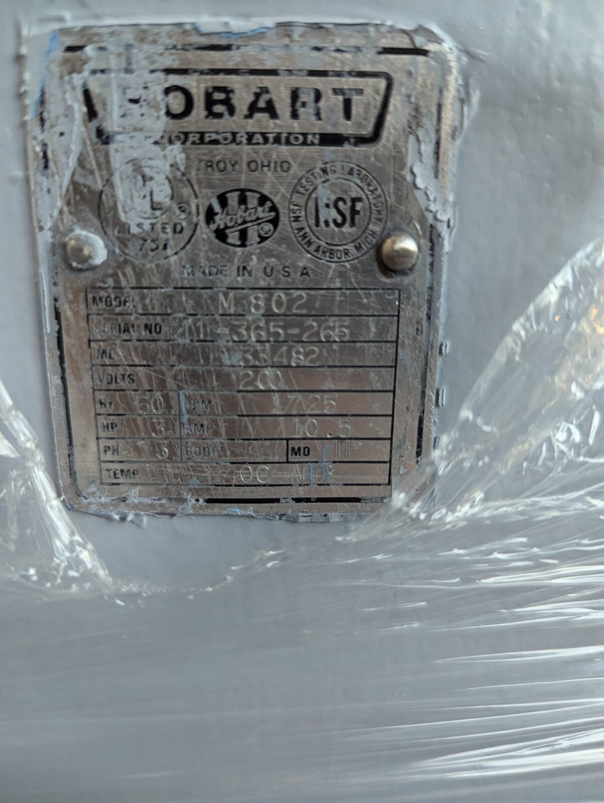 Hobart mixer 80Qt m802