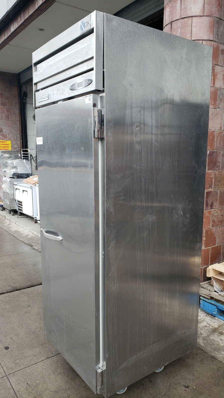 Beverage-Air pr1-1as-xdx  Stainless Steel Solid Door Roll-In