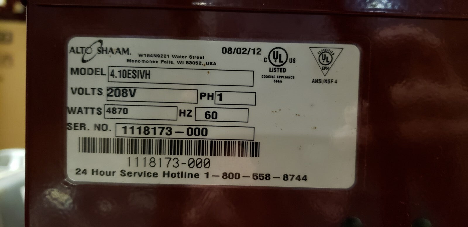 Alto Shaam 4.10ESIVH Combitherm CTExpress Electric