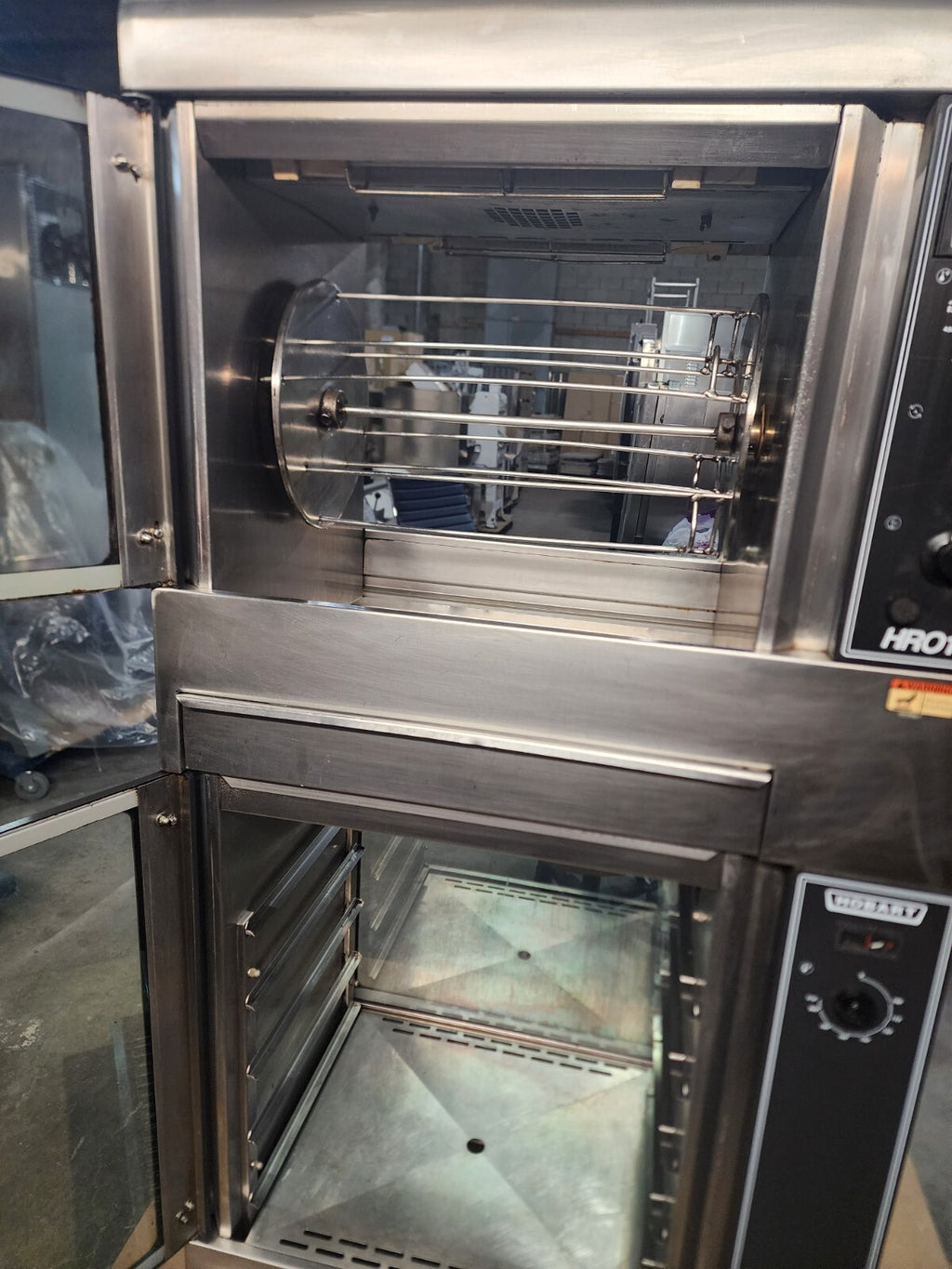 Hobart Rottisserie Oven (Model HRO101) with Bottom Warming Racks (Model W101)