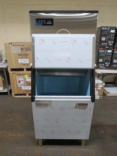 Ice Maker Icetro IM-0750-AH 30 Maestro Half Cube Ice Machine Head KB500 Storage