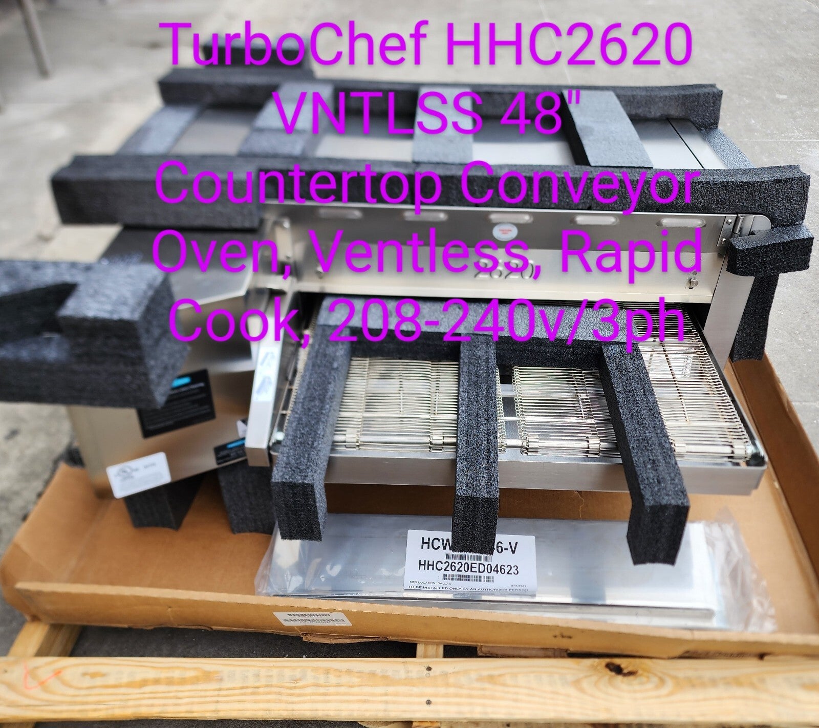 NEW TurboChef HCW-9500 Series HHC 2620 Conveyor Oven