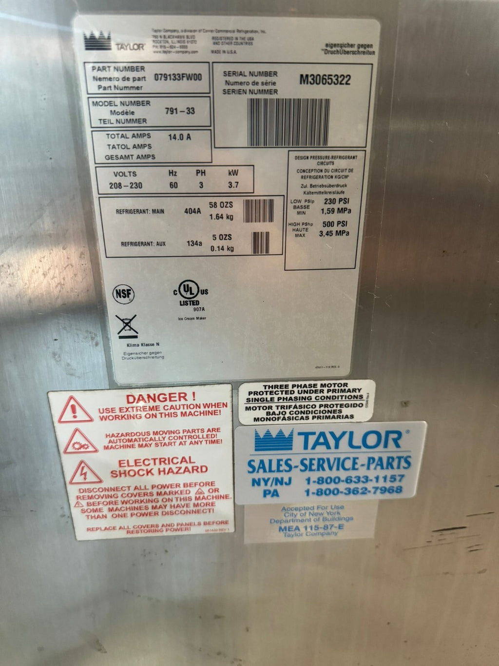 Taylor 791-33 AC Twin Twist soft serve