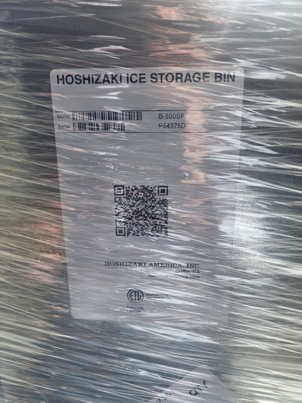Hoshizaki KMD-530MRJZ Ice Maker Cube-Style with  BD-500SF 30" Ice Bin - 500 lbs