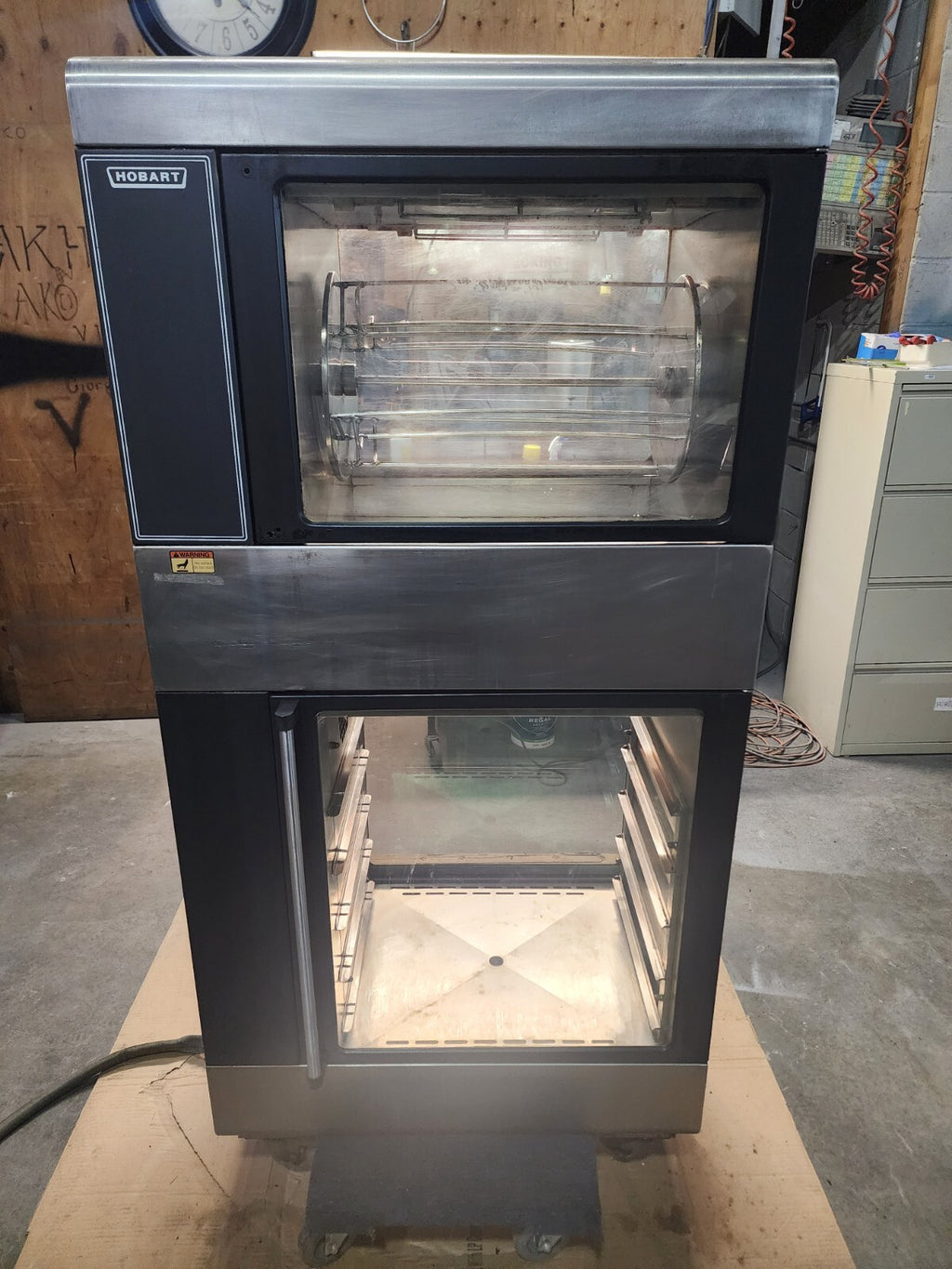 Hobart Rottisserie Oven (Model HRO101) with Bottom Warming Racks (Model W101)
