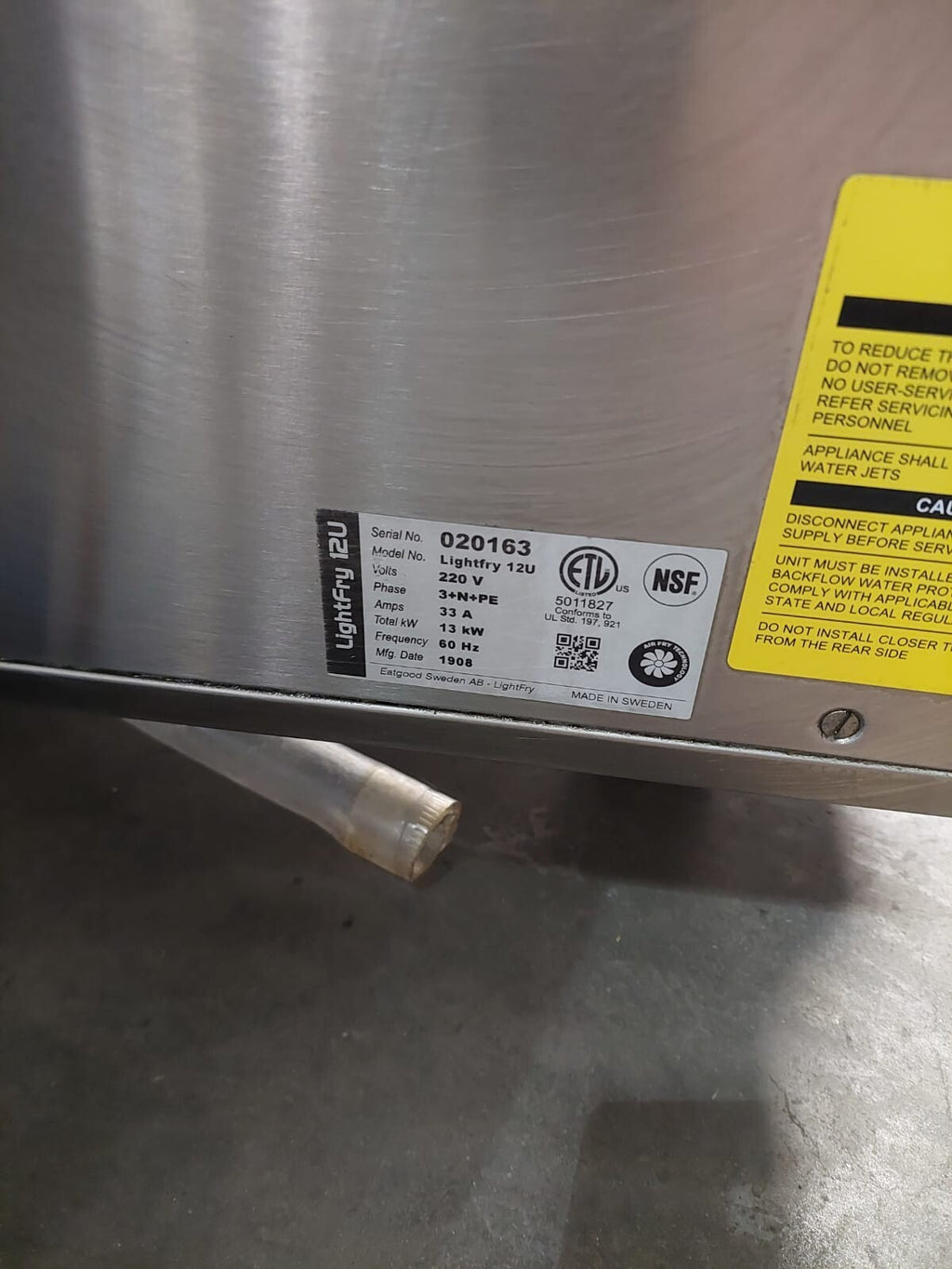 Lightfry LF12U-5 Countertop Food Service Commercial Air Fryer