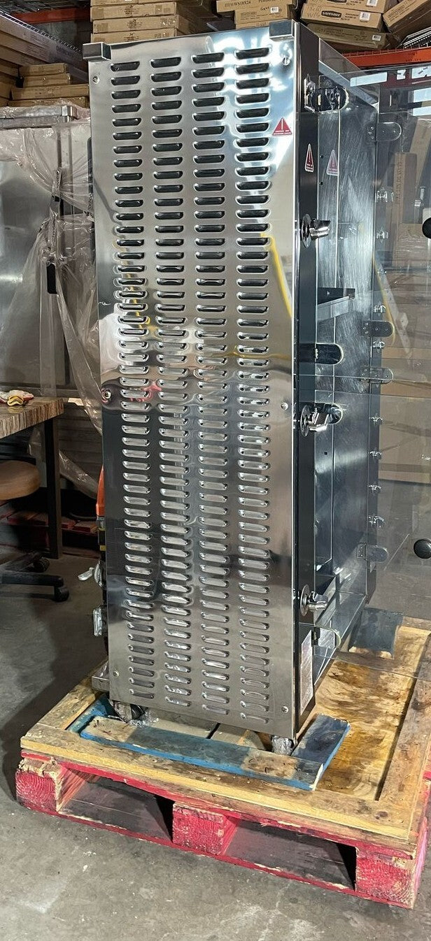 Rotisol USA GF975-8G-LUX Gas 8 Spit Commercial Rotisserie w/24 Bird Capacity, NG