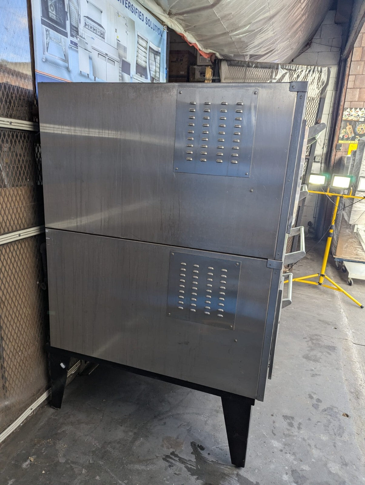 Marsal SD-448STACKED Double Pizza Deck Oven, Natural Gas