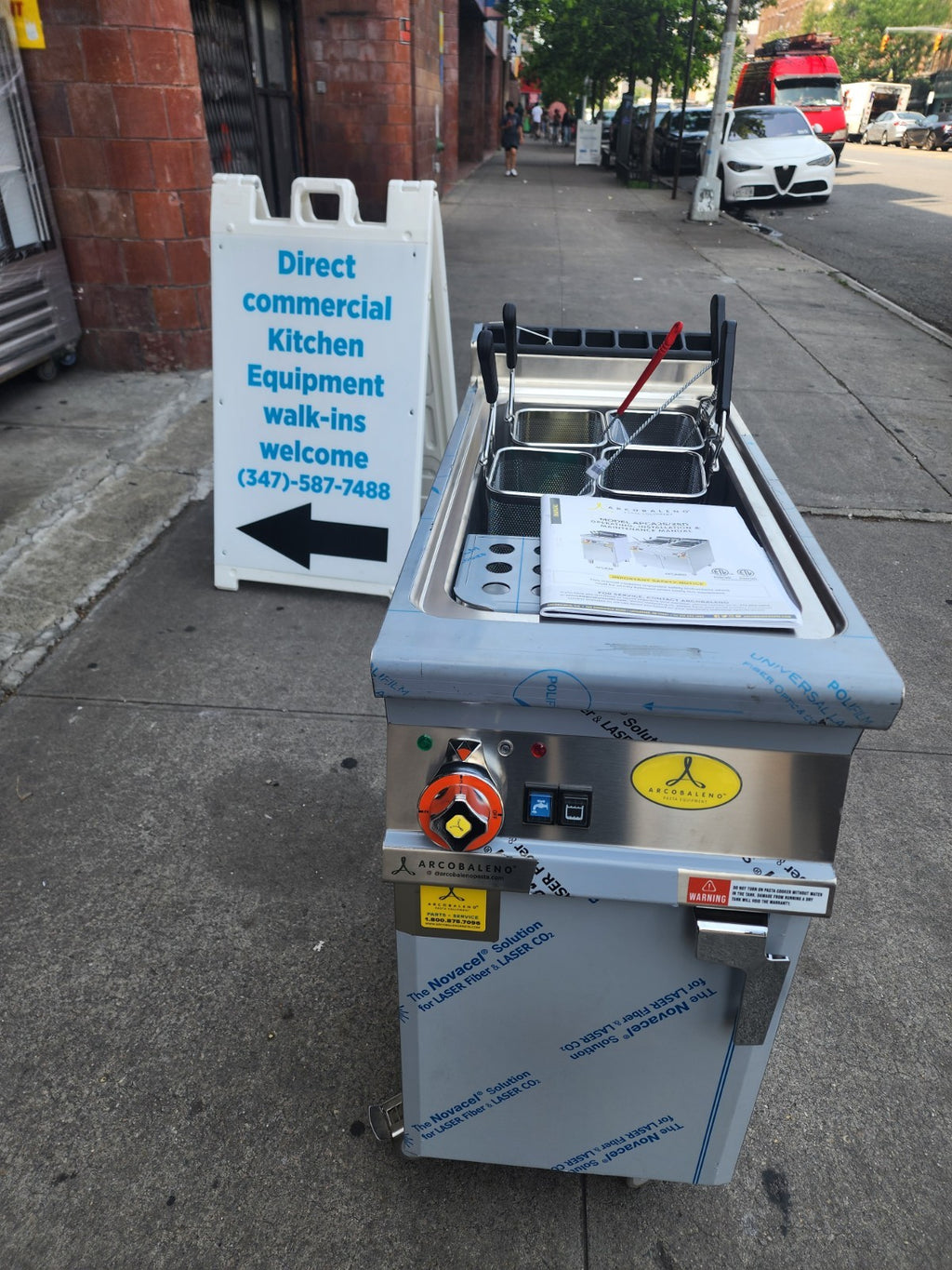 Arcobaleno APCA35 11 Gallon Electric Pasta Cooker with Automatic Water Refill - Brand New