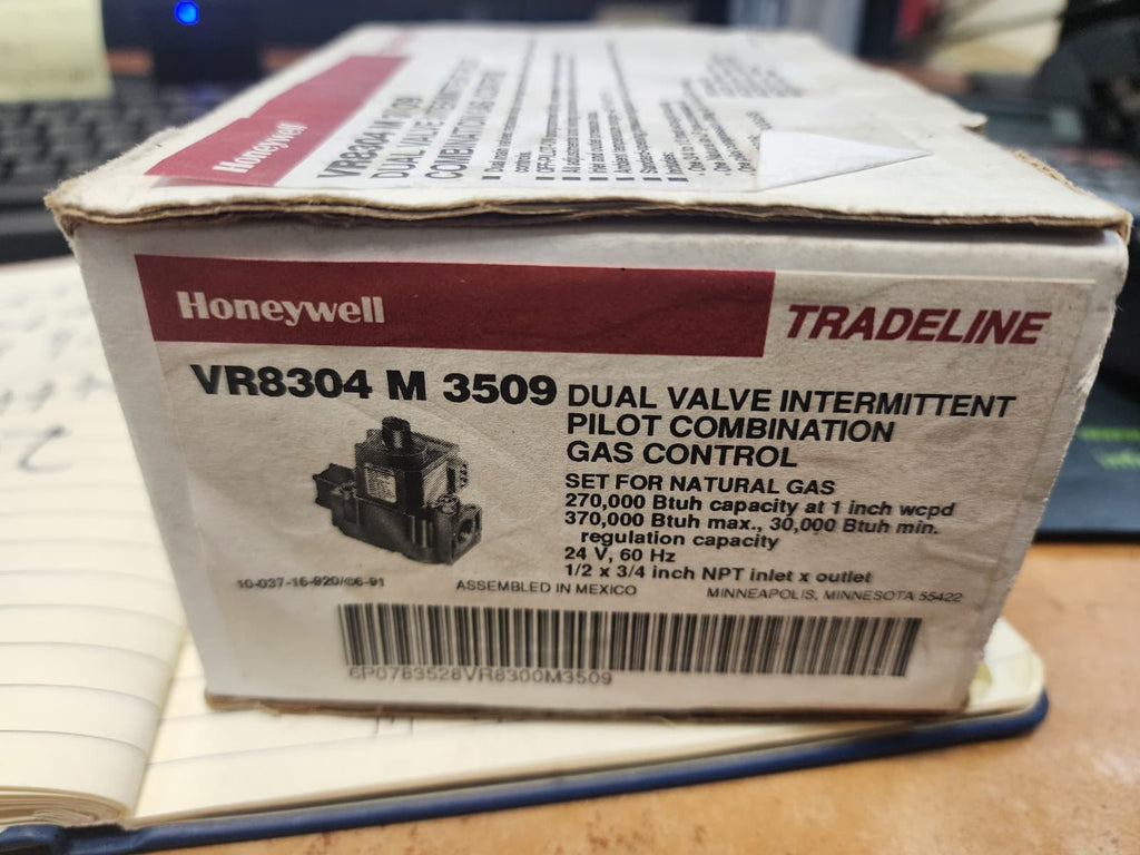 Honeywell Furnace Gas Valve Replaces VR8304M3509 VR8304M 3509 NAT/LP GAS0