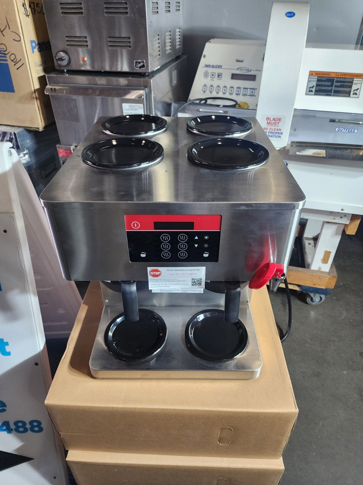 Grindmaster-Cecilware PrecisionBrew Automatic 6-Warmer Brewer COFFE MACHINE2