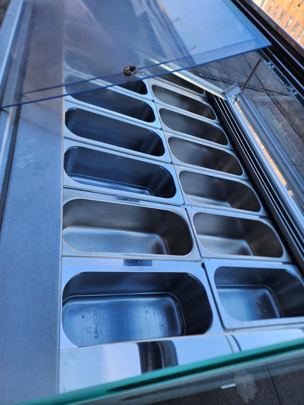 GTI Designs Model No AX-12G Gelato/Ice Cream Display case(12) 5-liter pan6