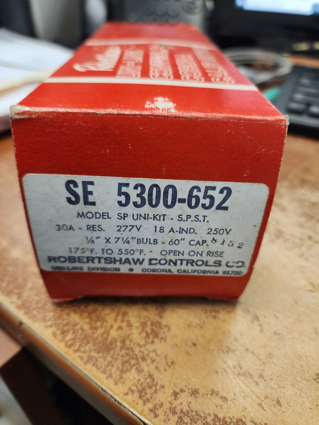 ROBERTSHAW SE 5300-652  Commercial Cooking Oven Electric Thermostat2