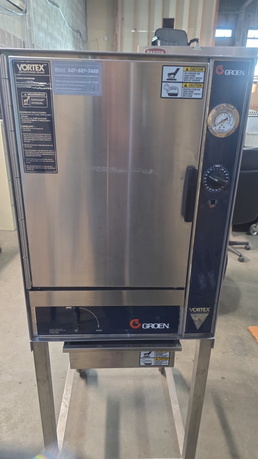 Groen VRC-6E 22 Inch Electric Convection Steamer with 6 Pan Capacity CHECK VIDEO0