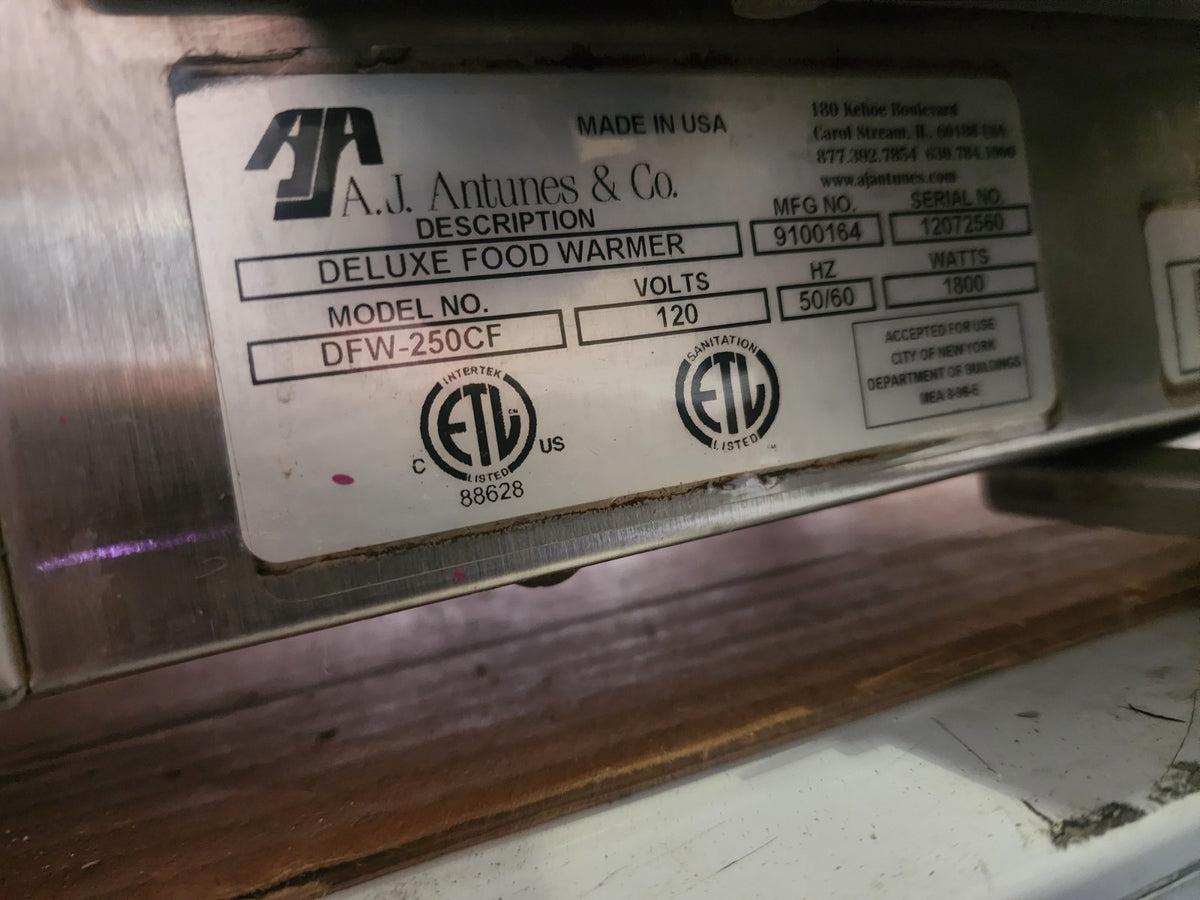 Antunes DFW-250 (1) Pan Portion Steamer - Countertop, 120v/1ph3