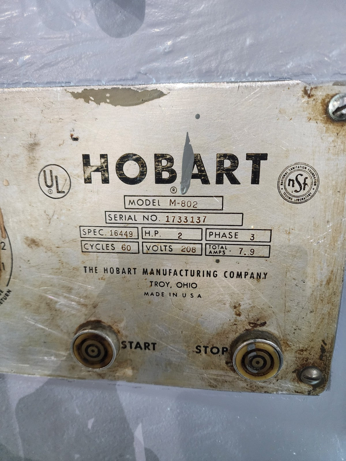 Hobart M802 80 Qt Mixer, Used Excellent Condition4