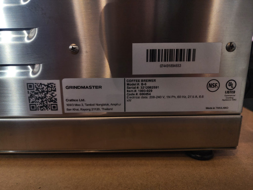 Grindmaster-Cecilware PrecisionBrew Automatic 6-Warmer Brewer COFFE MACHINE4