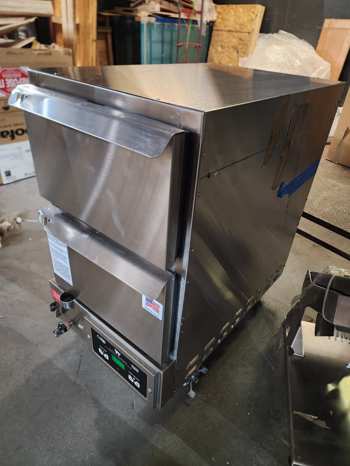 NEW Winston HBB0N2 Stainless Steel 2 Narrow Drawers CVap Hold & Serve Drawer -1