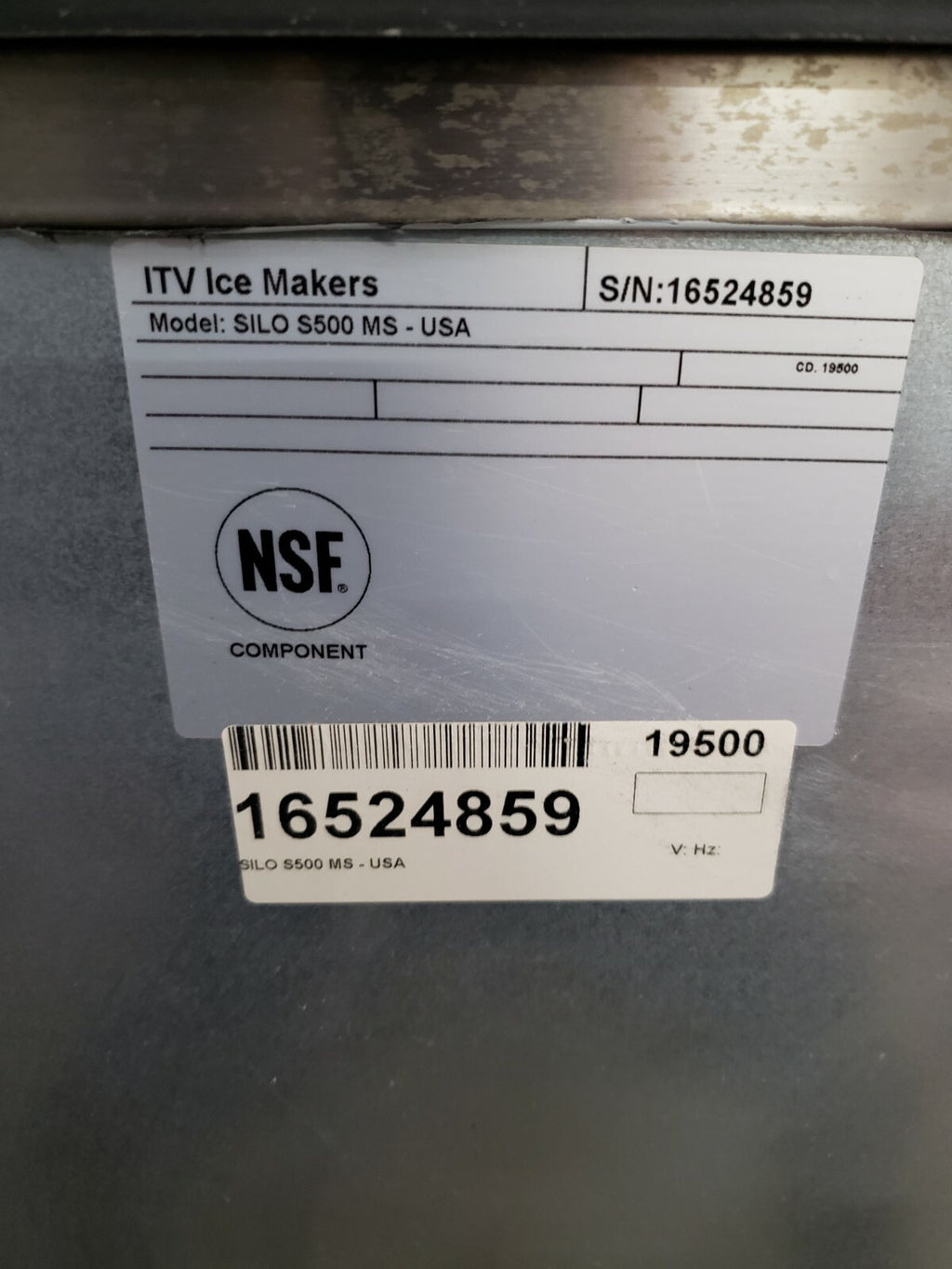 ITV model spika ms 880-a2h Modular Cube Ice maker AIR COOL with BIN #b105