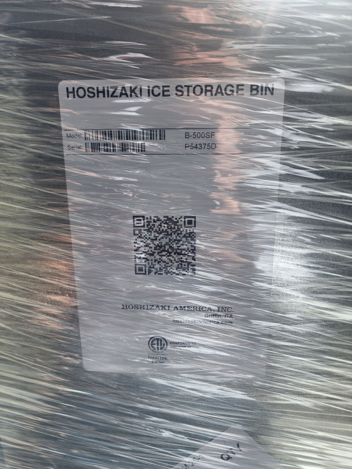Hoshizaki KMD-530MRJZ Ice Maker Cube-Style with  BD-500SF 30" Ice Bin - 500 lbs4