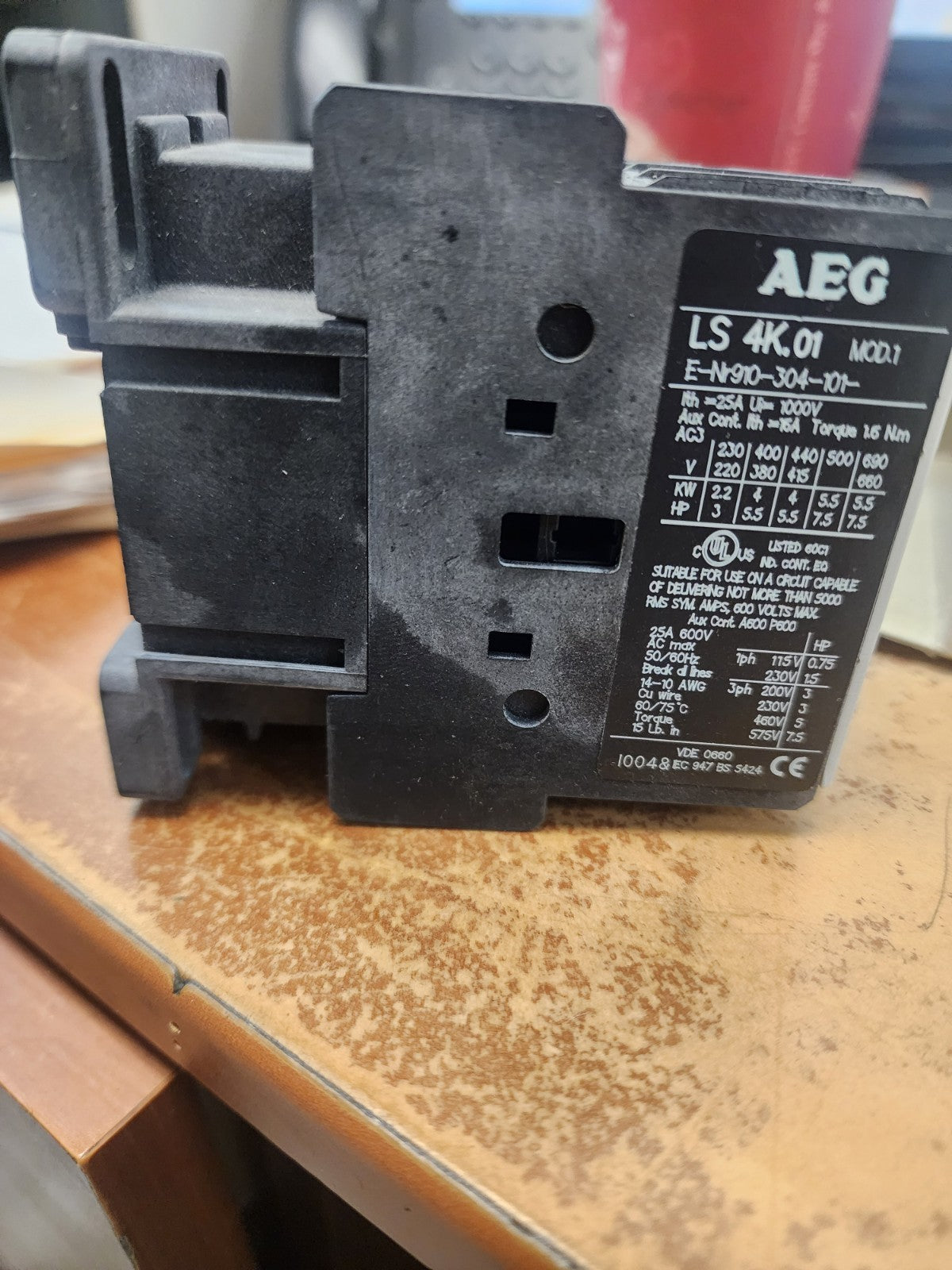AEG LS 4K.01 25A 1000V CONTACTOR3