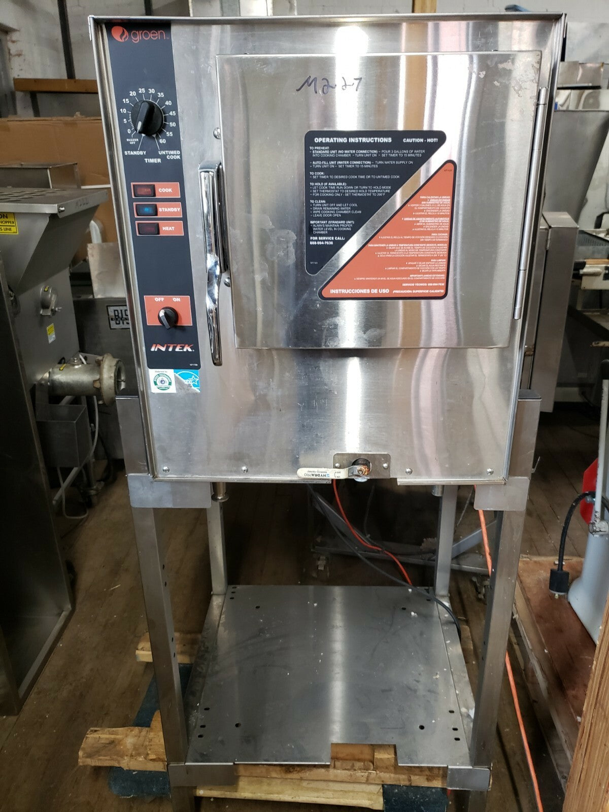 refurbish Groen XSG-5 Intek Gas Convection Steamer w/ 5 Pan Cap. M222