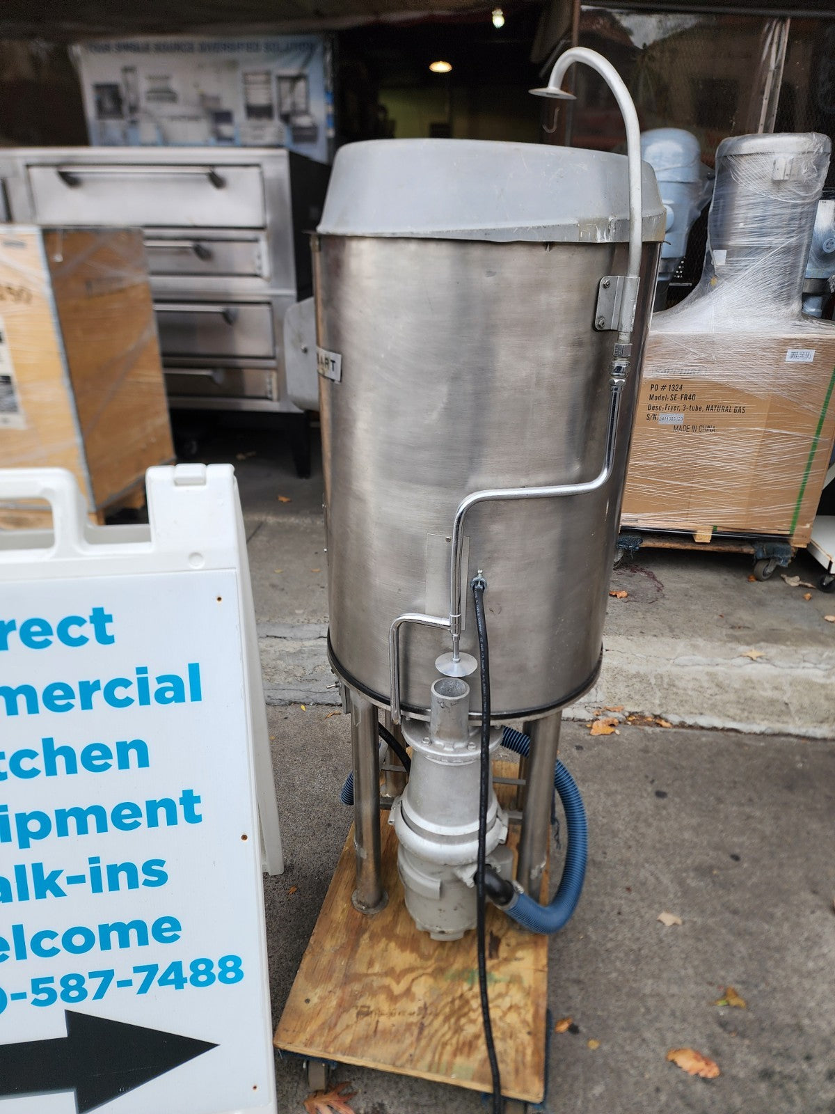 Hobart 6460 60 Pound Potato Peeler with rubbish/trash grinder, Great Condition1