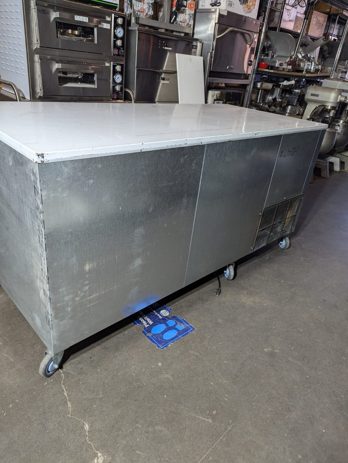 Cooltech 2-1/2 Door Low Boy Worktop Refrigerator 72" ctr-72lb1