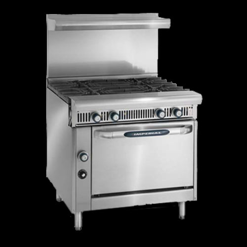Imperial IHR-4 Range, 36" Heavy Duty, Gas