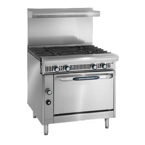 Imperial IHR-4-C Range, 36" Heavy Duty, Gas