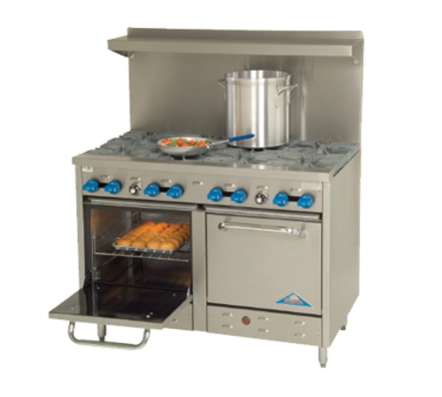 Comstock-Castle F3218 Range, 48" Restaurant, Gas