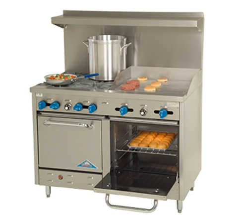 Comstock-Castle F3218-24 Range, 48" Restaurant, Gas