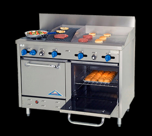 Comstock-Castle F3218-24-1RB Range, 48" Restaurant, Gas
