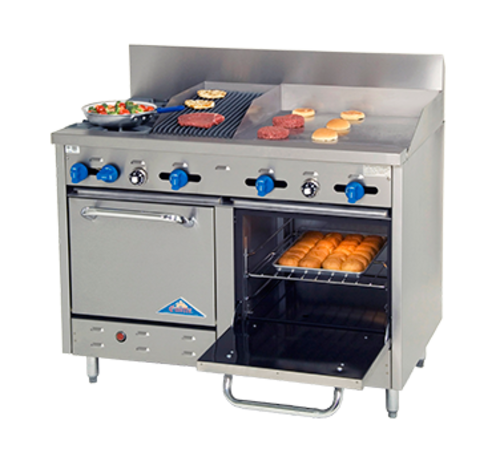 Comstock-Castle F3218-24-1RB Range, 48" Restaurant, Gas